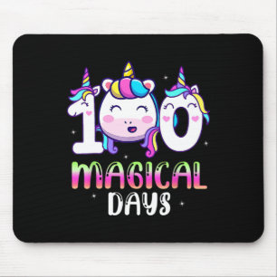 100 magische Tage Mädchen Kinder 100. Schultag Mousepad