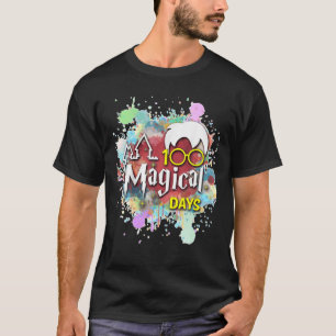 100 magische Tage Zauberer 100. Tage Schulwasser T-Shirt