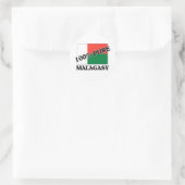 100 % MALAGASIE RUNDER AUFKLEBER (Tasche)