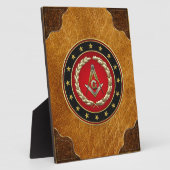 [100] Masonic Square and Compasses [3. Grad] Fotoplatte (Seite)