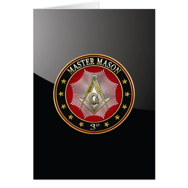 [100] Master Mason - Platz und Kompasse 3. Stufe (Vorne)