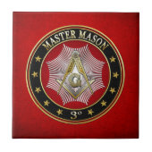 [100] Master Mason - Platz und Kompasse 3. Stufe Fliese (Vorderseite)