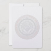 [100] Master Mason - Silver Square & Compasses Einladung (Rückseite)