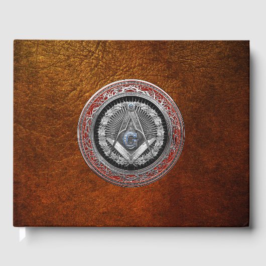 [100] Master Mason - Silver Square & Compasses Gästebuch (Vorderseite)