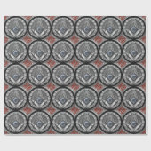 [100] Master Mason - Silver Square & Compasses Geschenkpapier (Flach)