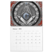 [100] Master Mason - Silver Square & Compasses Kalender (Feb 2026)