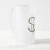 $100 MATTGLAS BIERGLAS (Vorderseite Links)