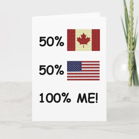 100% ME Kanada/Amerikaner Karte (Vorderseite)