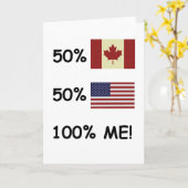 100% ME Kanada/Amerikaner Karte (Gelbe Blume)