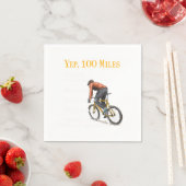 100 Meilen Fahrrad Fahrrad Fahrradverleih Serviette (Beispiel)