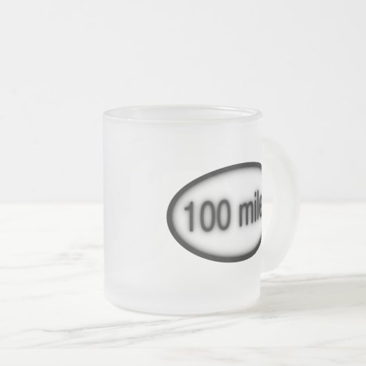 100 Meilen Mattglastasse (VorderseiteRechts)