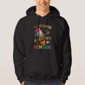 100 Melanated Days Of School African American Dabb Hoodie (Vorderseite)