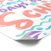 100 Mermazing Tage der Schule Meerjungfrau 100. Ta Poster (Ecke)