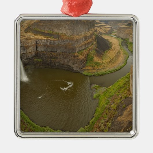 100 Meter hoch Staat Park Palouse Falls in Silbernes Ornament (Vorne)