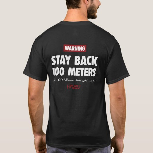 100 Meters Black Tee for Military Vets, Havoc7 (Rückseite)
