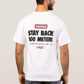 100 Meters White Tee for Military Vets, Havoc7 (Rückseite)