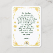 100 Mini St. Sergius von Radonezh Heiligen Karten (Rückseite)