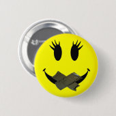 100 MPH-Mädchen Button (Vorne & Hinten)