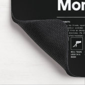 100% Muscle Mommy - Bodybuilding Gym Fit - Design  Mousepad (Ecke)