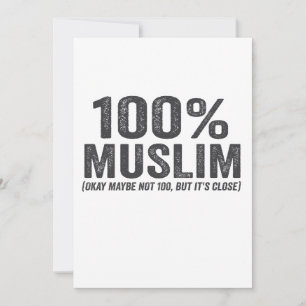 100 Muslime, vielleicht nicht 100 Funny Ramadan Ei Dankeskarte