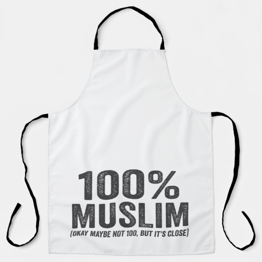 100 Muslime, vielleicht nicht 100 Funny Ramadan Ei Schürze (Vorderseite)