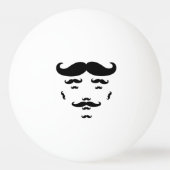 100 % Mustache Tischtennisball (Vorderseite)