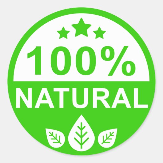 100% naturbelassene Agrarproduktion Runder Aufkleber (Vorderseite)