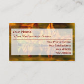 100% naturbelassener Bio Waldstil Visitenkarte (Rückseite)