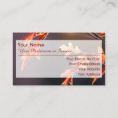 100% naturbelassener Bio Waldstil Visitenkarte (Rückseite)