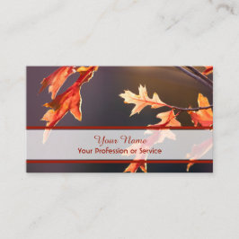 100% naturbelassener Bio Waldstil Visitenkarte