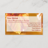 100% naturbelassener Bio Waldstil Visitenkarte (Rückseite)