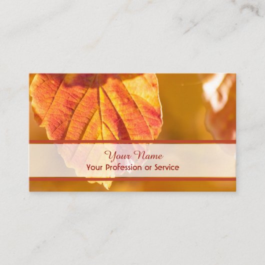 100% naturbelassener Bio Waldstil Visitenkarte (Vorderseite)