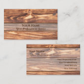100% natürliche Bio Holzart Visitenkarte (Vorne/Hinten)