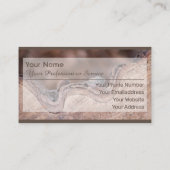 100% natürliche Bio Holzart Visitenkarte (Rückseite)