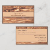 100% natürliche Bio Holzart Visitenkarte (Vorne/Hinten)