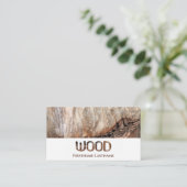100% natürliche Bio Holzbriefe Holzkorn Visitenkarte (Stehend Vorderseite)