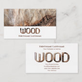 100% natürliche Bio Holzbriefe Holzkorn Visitenkarte (Vorne/Hinten)