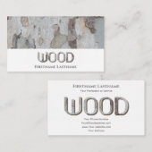 100% natürliche, Bio Holzbriefe Visitenkarte (Vorne/Hinten)