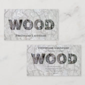 100% natürliche Bio Holzbriefe Visitenkarte (Vorne/Hinten)