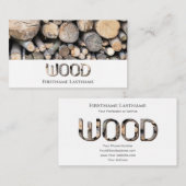 100% natürliche, Bio Holzbriefe Visitenkarte (Vorne/Hinten)