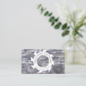 100% natürliche Bio Holzdekoration Visitenkarte (Stehend Vorderseite)