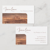 100% natürliche Bio Holzdekoration Visitenkarte (Vorne/Hinten)