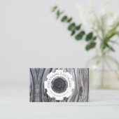 100% natürliche Bio Holzdekoration Visitenkarte (Stehend Vorderseite)