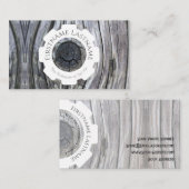 100% natürliche Bio Holzdekoration Visitenkarte (Vorne/Hinten)