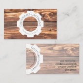 100% natürliche Bio Holzdekoration Visitenkarte (Vorne/Hinten)