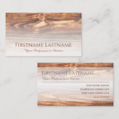 100% natürliche Bio Holzdekoration Visitenkarte (Vorne/Hinten)