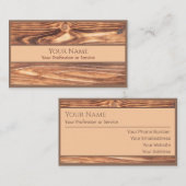 100% natürliche Bio Holzkarte Visitenkarte (Vorne/Hinten)