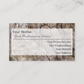 100% natürliche Bio Holzkarte Visitenkarte (Rückseite)