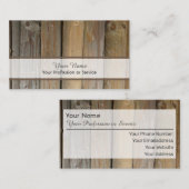 100% natürliche Bio Holzkarte Visitenkarte (Vorne/Hinten)