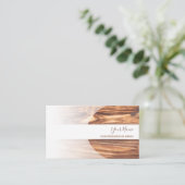 100% natürliche Bio Holzkarte Visitenkarte (Stehend Vorderseite)